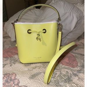Kate Spade Eva Small Bucket Bag in Limelight/Yellow